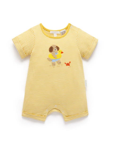 Striped Short Romper