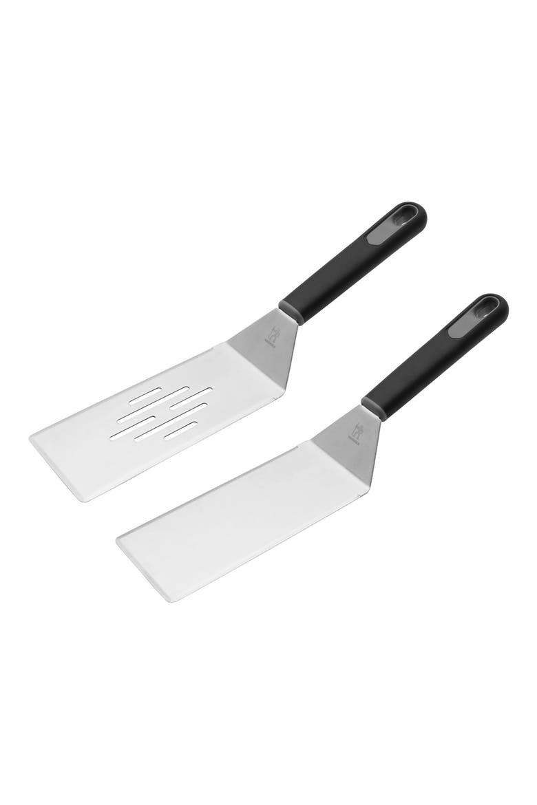 Set of 2 BBQ Griddle Spatulas, Main, color, STAINLESS STEEL