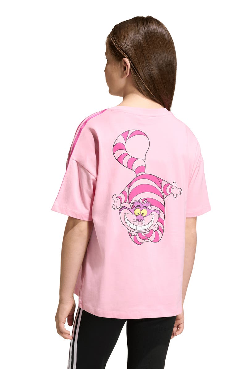 adidas x Disney Alice in Wonderland Kids' Cotton Graphic T-Shirt, Alternate, color, Light Pink