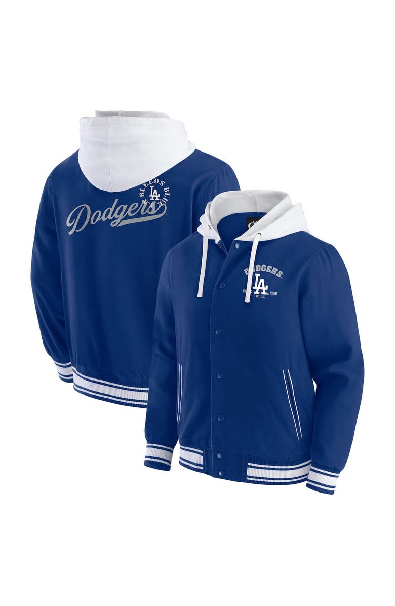 Darius Rucker Collection by Fanatics Men's Darius Rucker Collection by Fanatics  Royal Los Angeles Dodgers Full-Snap Hooded Jacket, Alternate, color, 