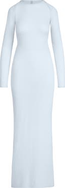 SKIMS Featherweight Cashmere Long Sleeve Maxi Dress