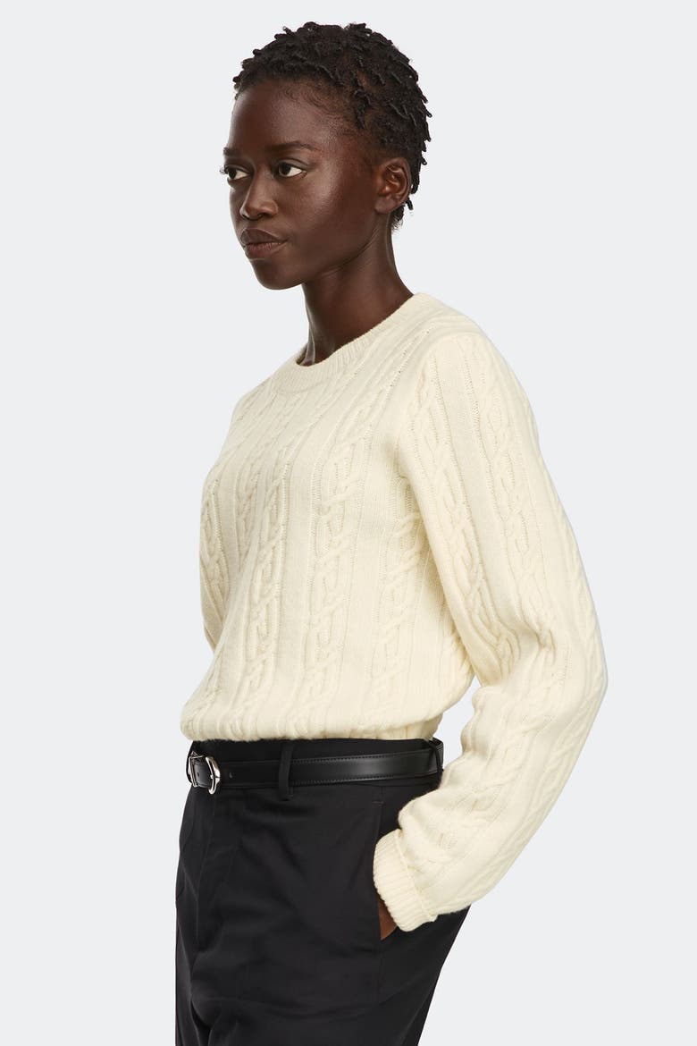 Habel Knit Crew, Alternate, color, Bone