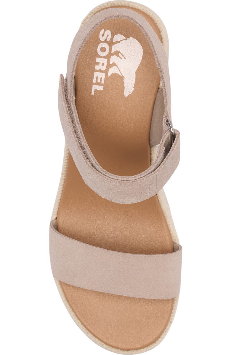 SOREL Cameron Wedge Espadrille Sandal, Alternate, color, Crushed Clay/ Gum