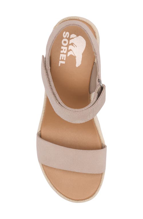 Sorel Cameron Wedge Espadrille Sandal In Crushed Clay/gum