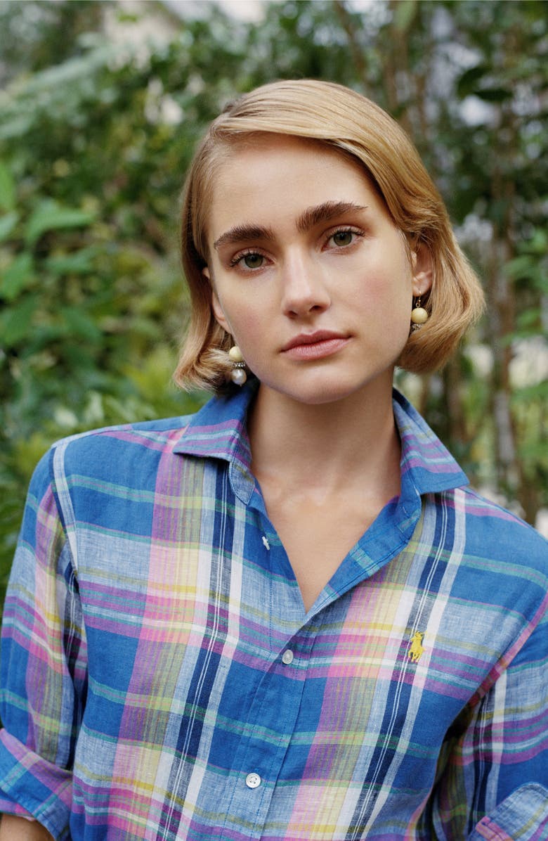 Polo Ralph Lauren Georgia Slim Fit Button-Up Shirt, Alternate, color,