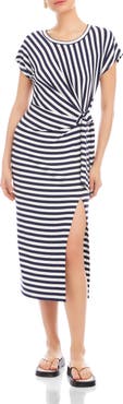 FIFTEEN TWENTY Marisa Side Knot Midi T-Shirt Dress
