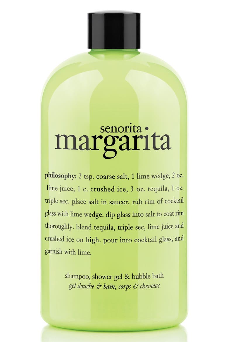 señorita margarita shampoo, shower gel & bubble bath, Main, color, NO COLOR