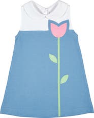 Florence Eiseman Pique Knit Dress With Tulip