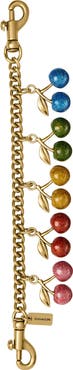 COACH Rainbow Cherries Chain Bag Charm