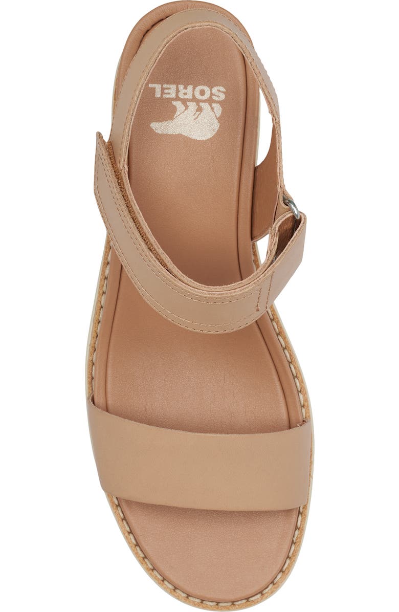 SOREL Joanie IV Y Strap Wedge Sandal, Alternate, color, Honest Beige/ Bleached Ceramic