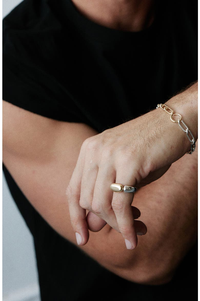 Stone Two-Tone Ring, Alternate, color, SILVER/GOLD