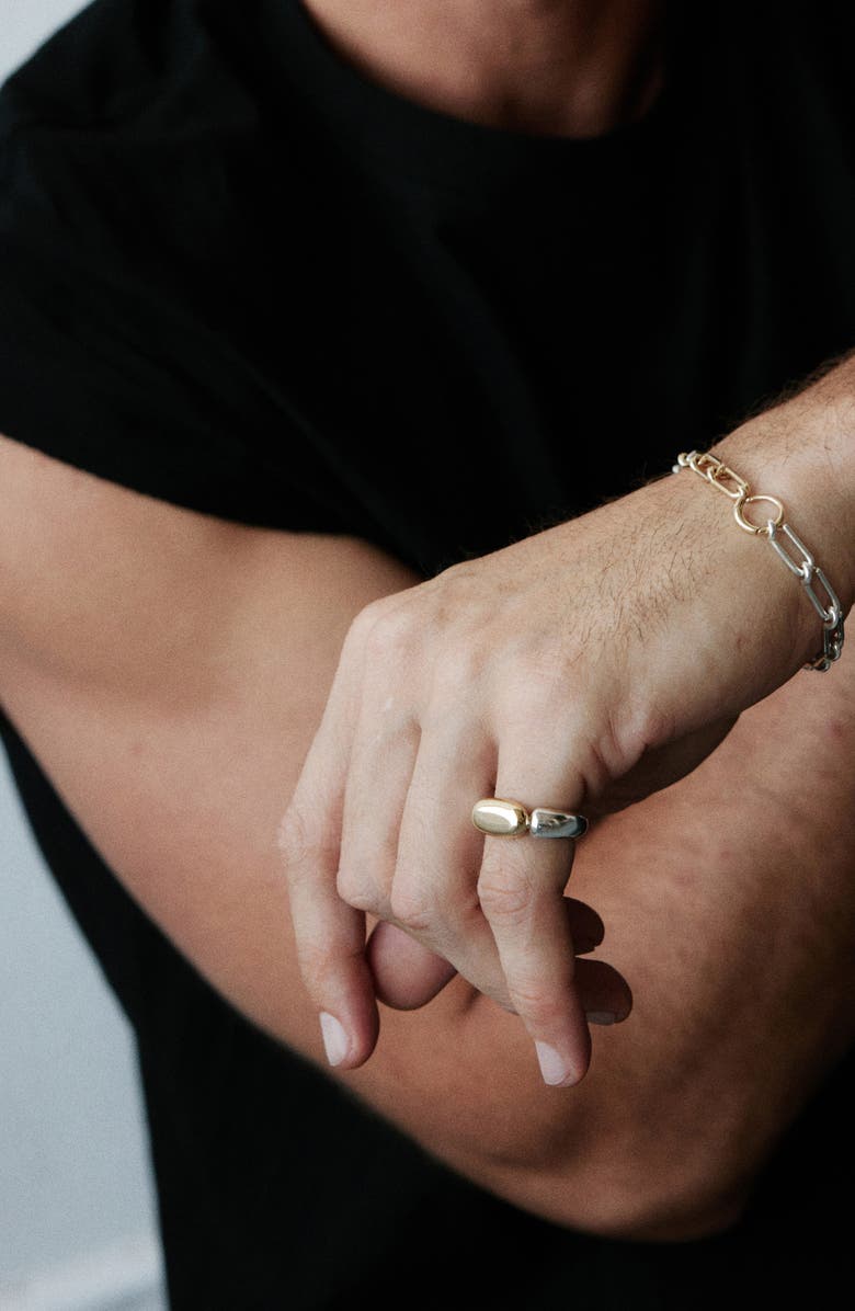 Kloto Stone Two-Tone Ring, Alternate, color, Silver/Gold