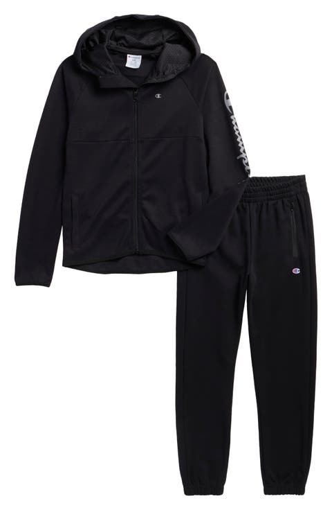 Kids' Double Knit Zip Up Hoodie & Pants Set