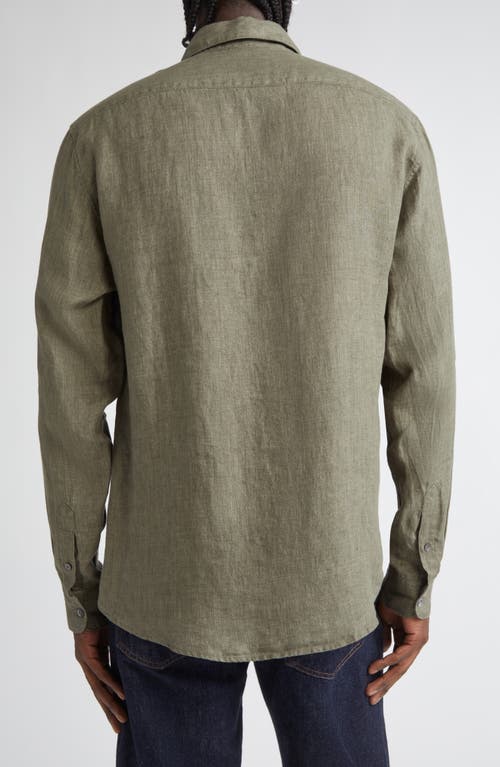 Sunspel Long Sleeve Linen Button-up Shirt