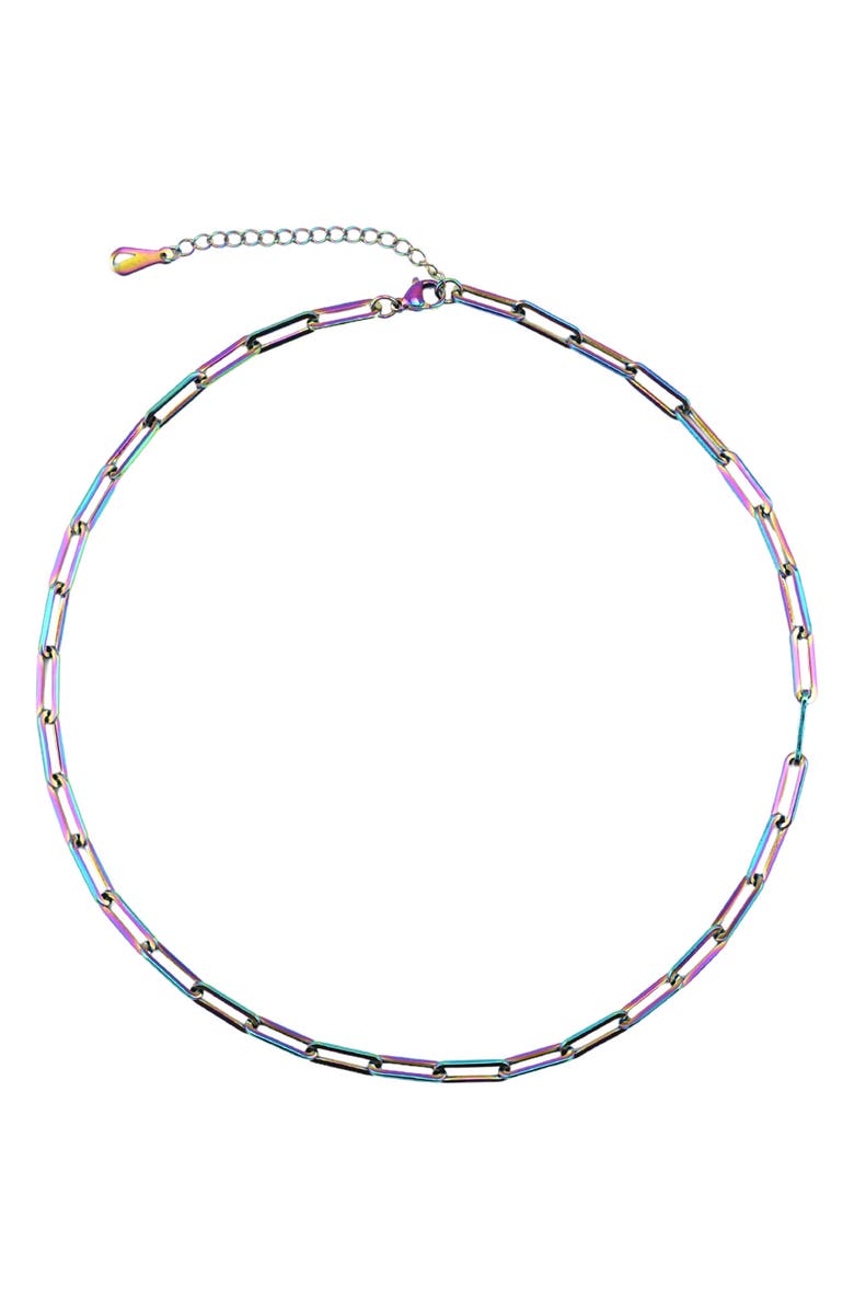 REBL Gender Inclusive Oval Chain Necklace, Main, color,