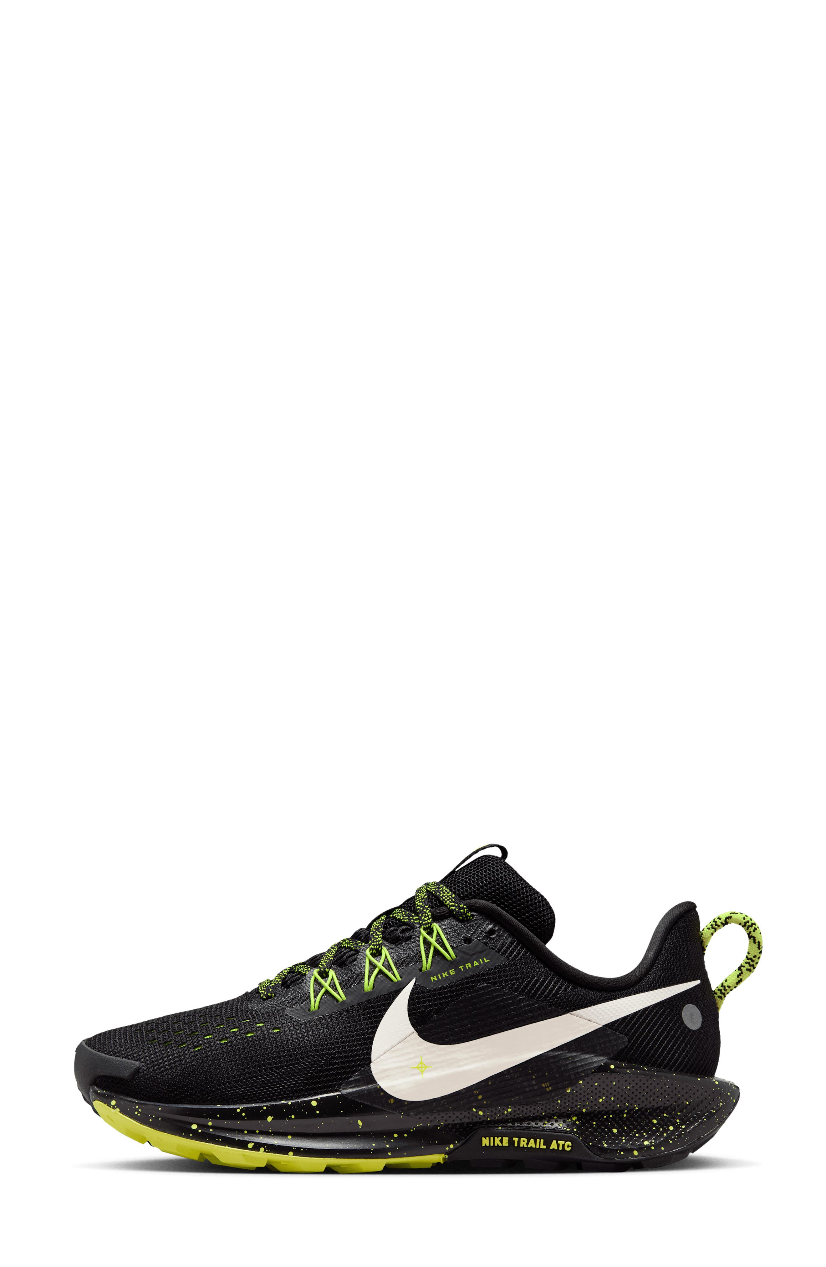 Nike ReactX Pegasus 5 Trail Running Shoe, Alternate, color, Black/ Volt Ice/ Phantom
