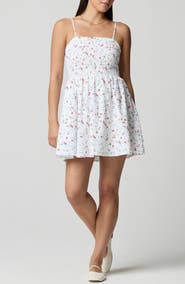 Florence by Mills Fit & Flare Smocked Minidress