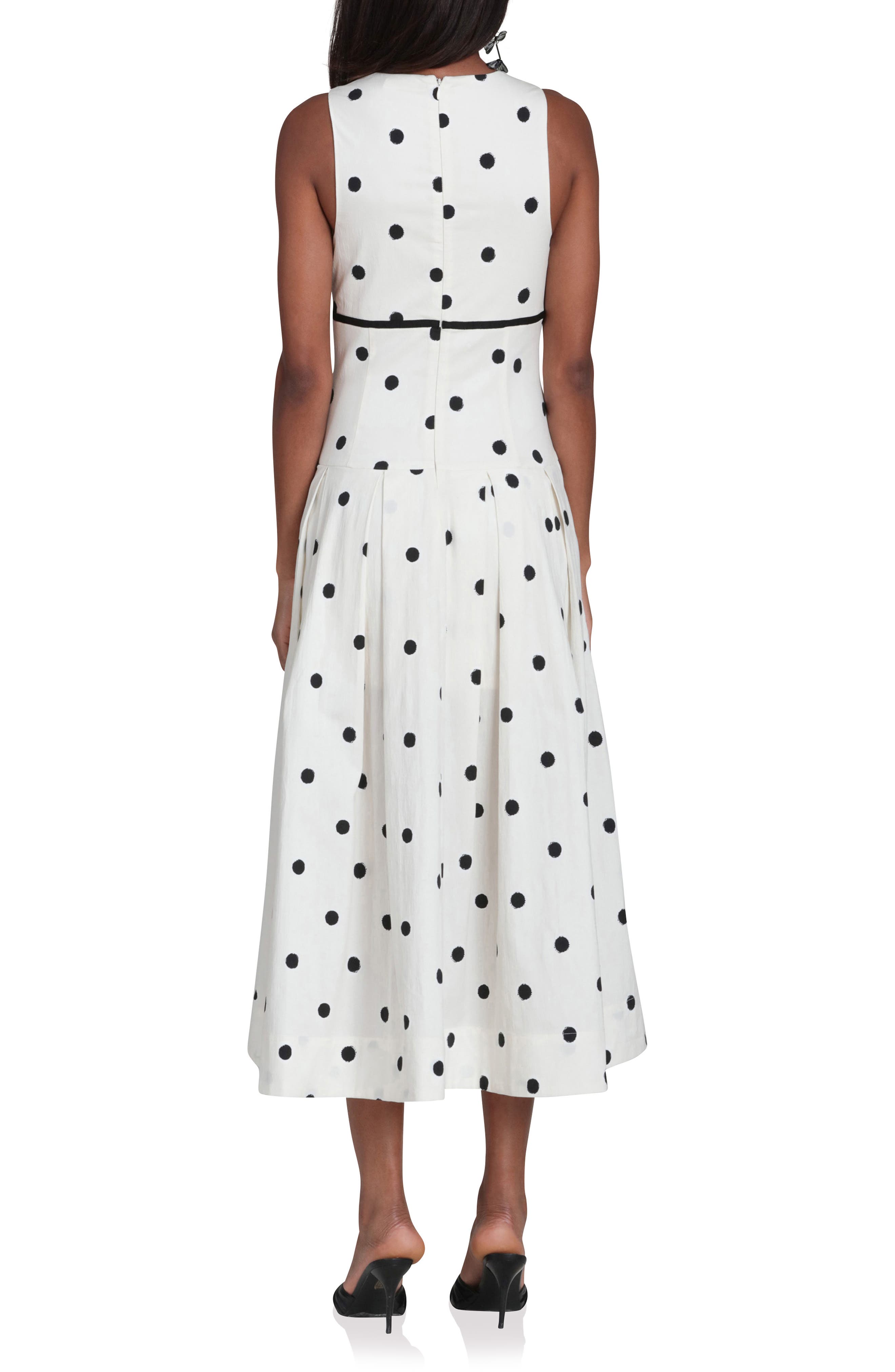 Dot Sleeveless Maxi Dress - image 2