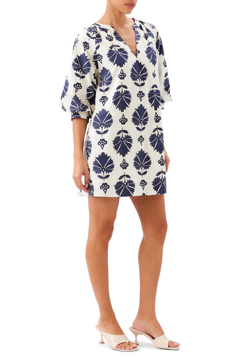 Brianne Print Lantern Sleeve Shift Dress, Alternate, color, PRINT