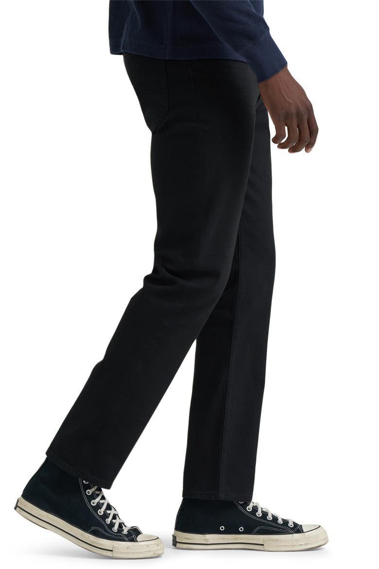 David Regular Taper Jeans, Alternate, color, BASE BLACK