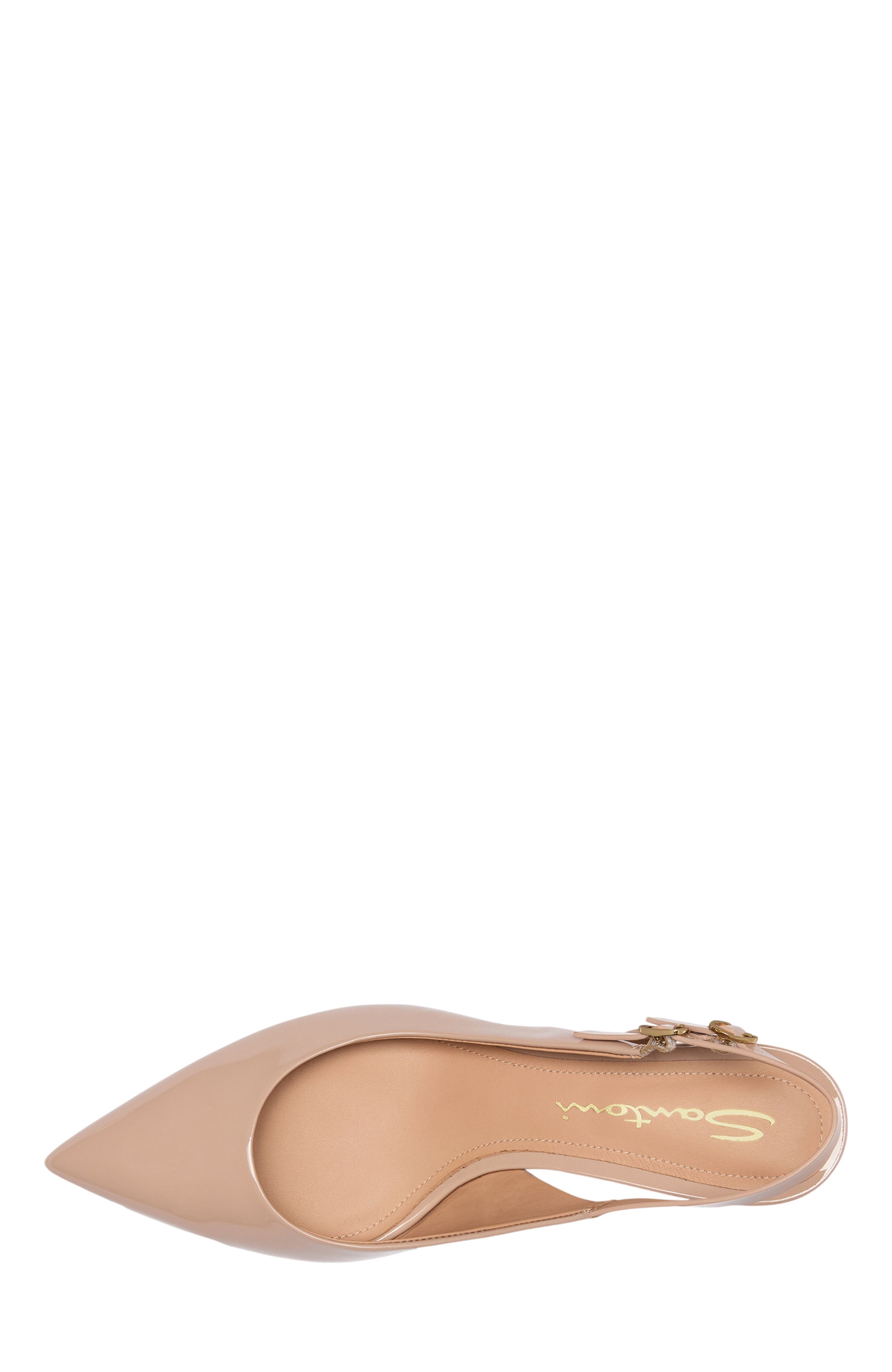 Women's patent leather mid-heel slingback - image 4