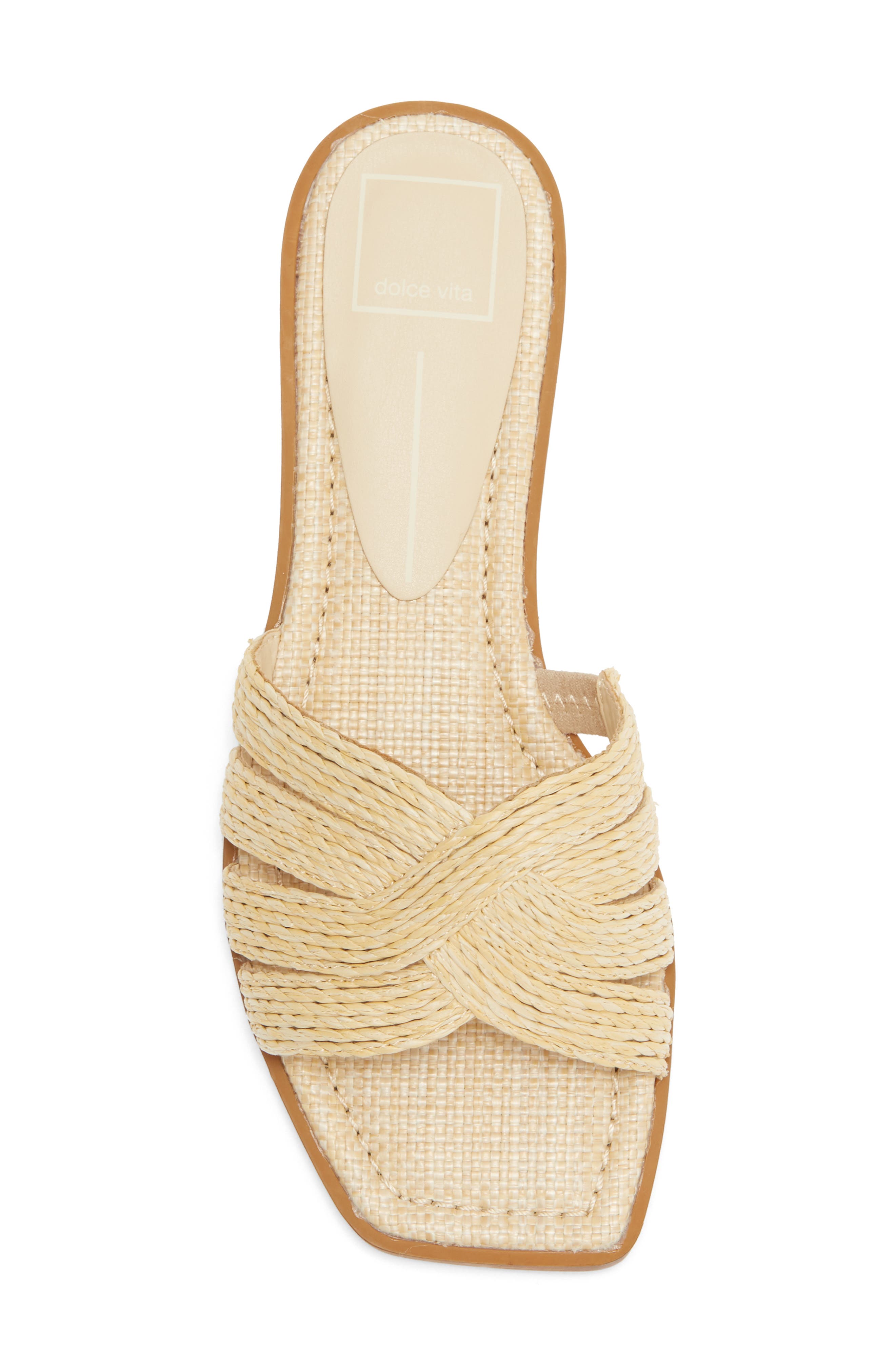 Ilane Raffia Slide Sandal, Alternate, color, NATURAL RAFFIA