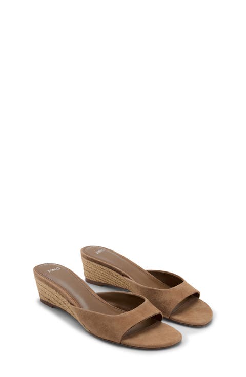 Espadrille Wedge Slide Sandal