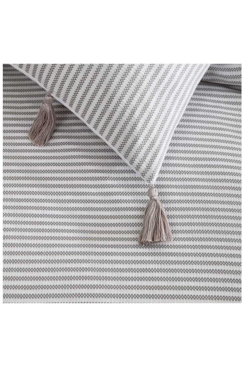 Panama Stripe Comforter & Sham Set, Alternate, color, GREY