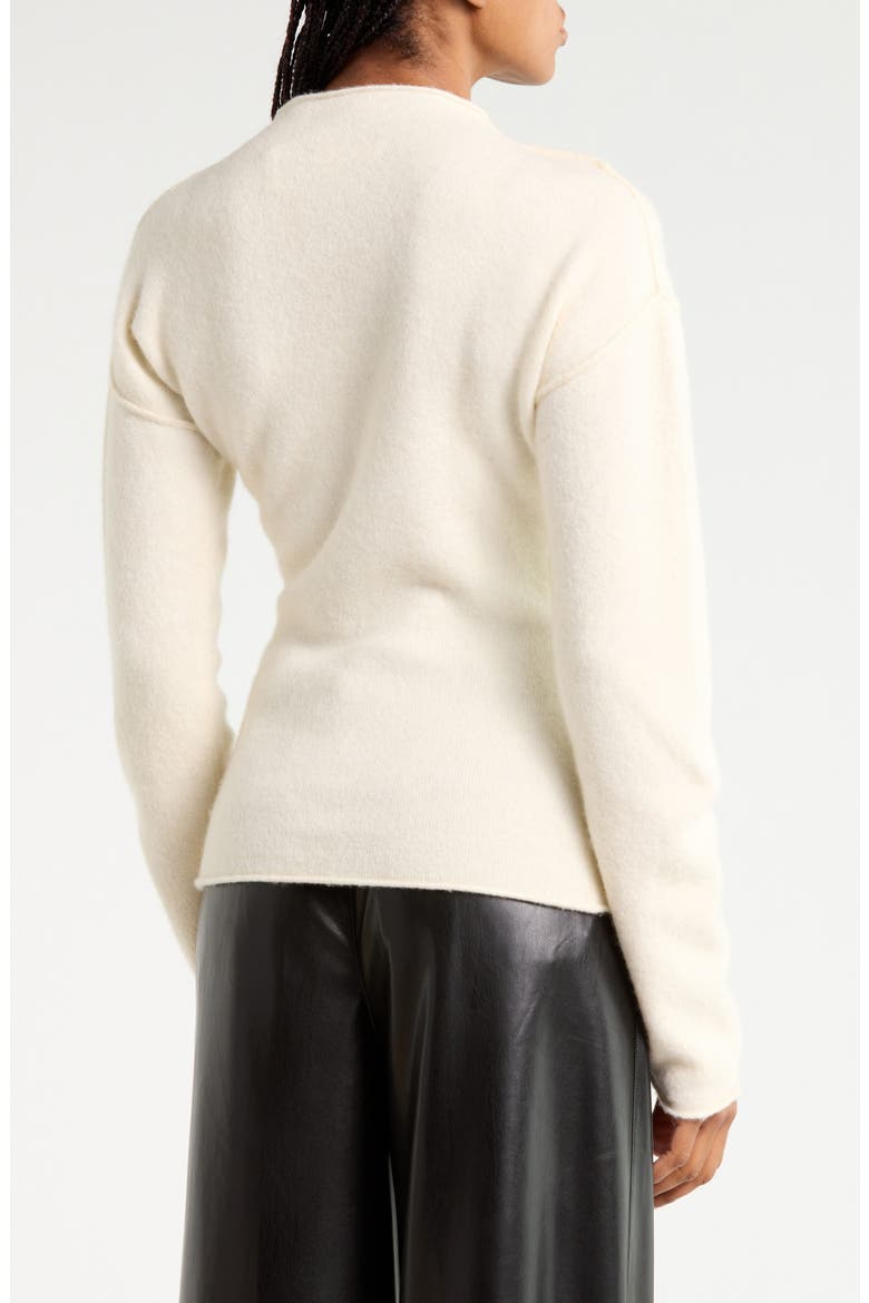 Funnel Neck Sweater, Alternate, color, IVORY