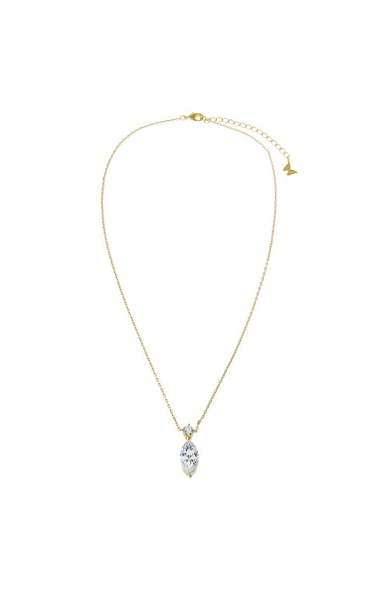 BY ADINA EDEN Fancy Solitare 
Marquise Pendant Necklace, Alternate, color, 