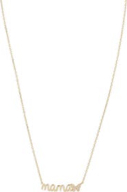 Argento Vivo Sterling Silver Mama Butterfly Pendant Necklace