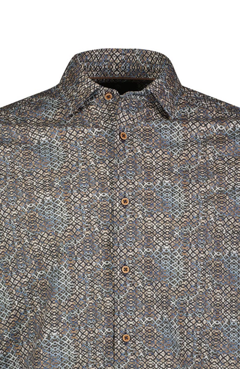 Luchiano Visconti Digital Abstract Diamond Shirt, Alternate, color,