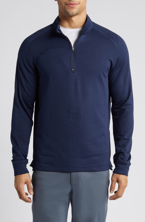 Lukas Quarter Zip Waffle Golf Pullover