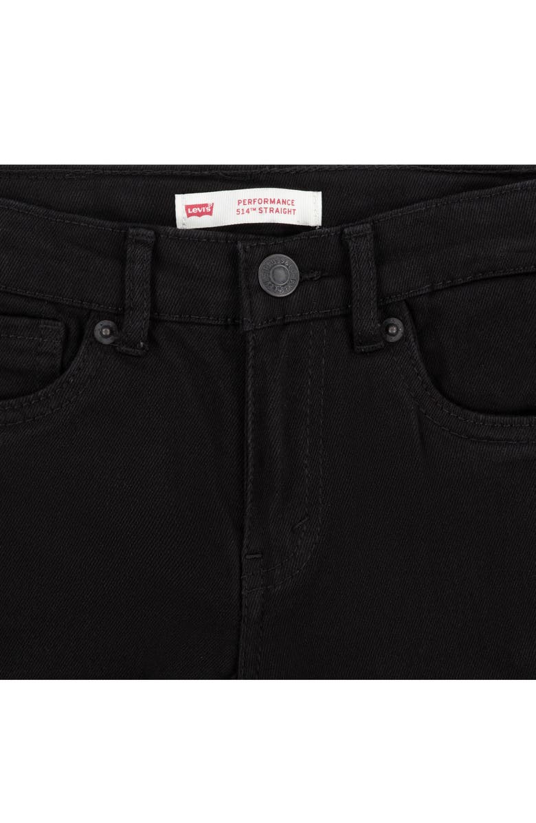 Levi's<sup>®</sup> Kids' 514<sup>™</sup> Performance Straight Leg Jeans, Alternate, color, Black