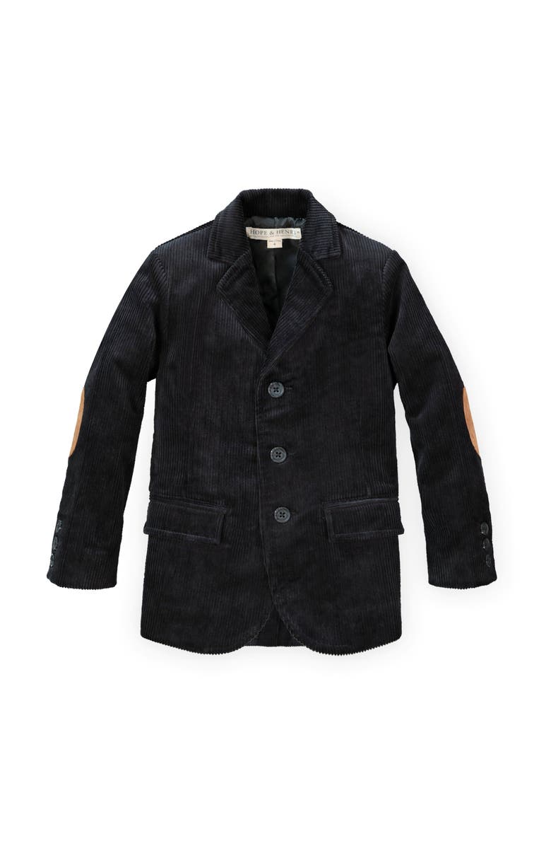 Hope & Henry Boys' Organic Corduroy Blazer, Kids, Main, color, Black Corduroy