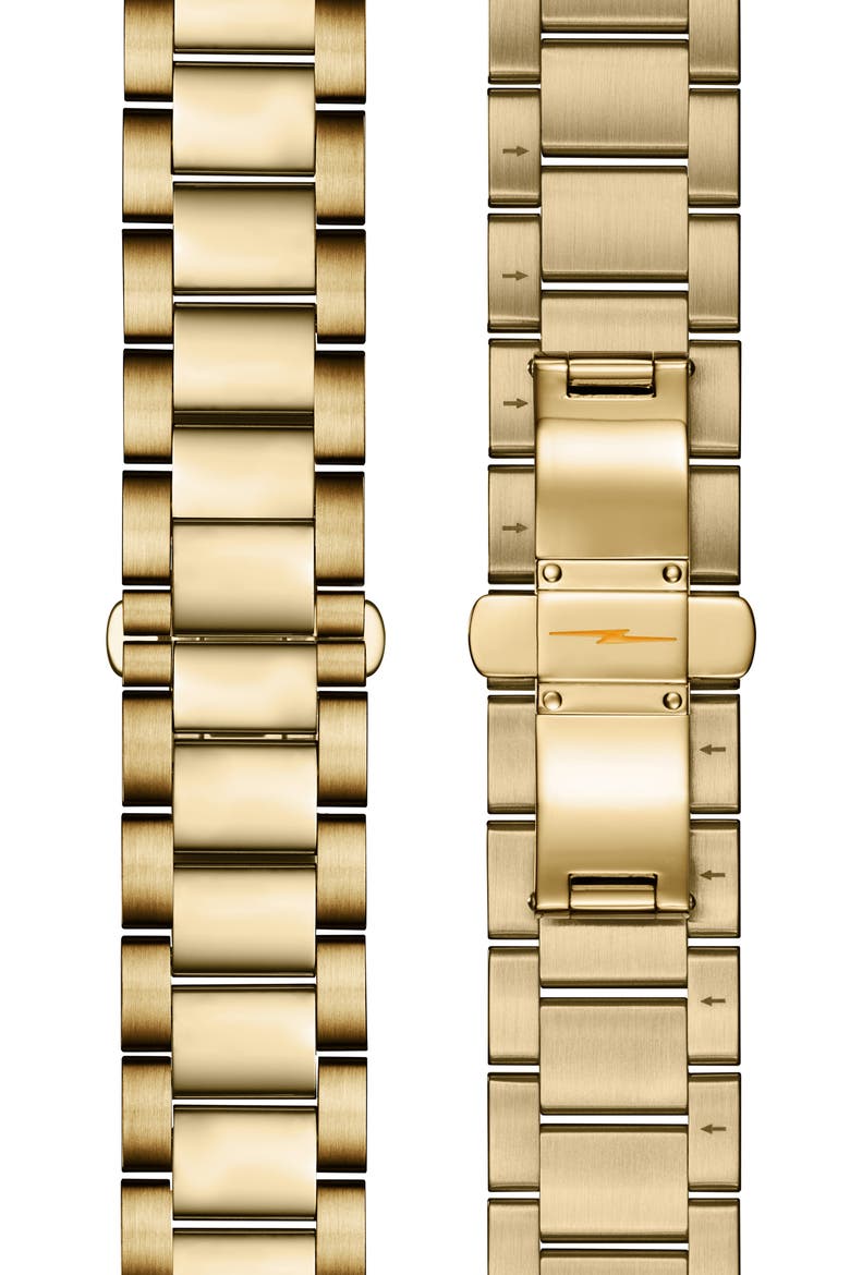 Runwell 2 Eye Chronograph Bracelet Watch, 41mm, Alternate, color, IVORY