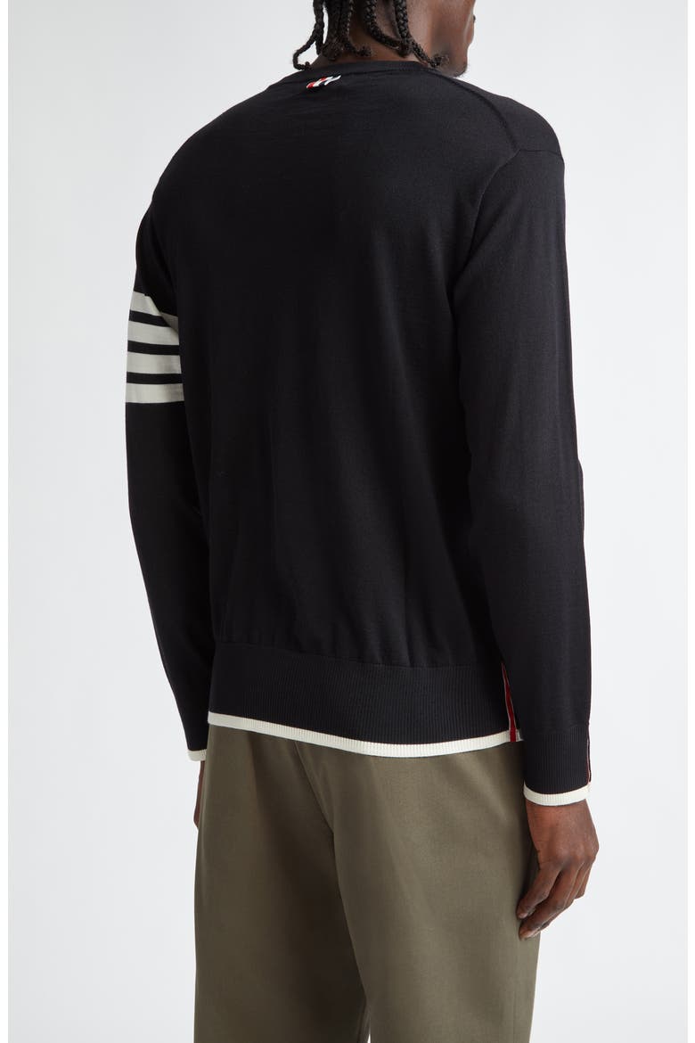 Virgin Wool Crewneck Sweater, Alternate, color, BLACK