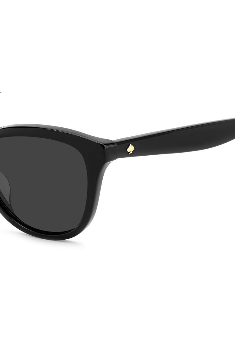Kate Spade New York Tayla 55mm Sunglasses, Alternate, color, Black/ Grey
