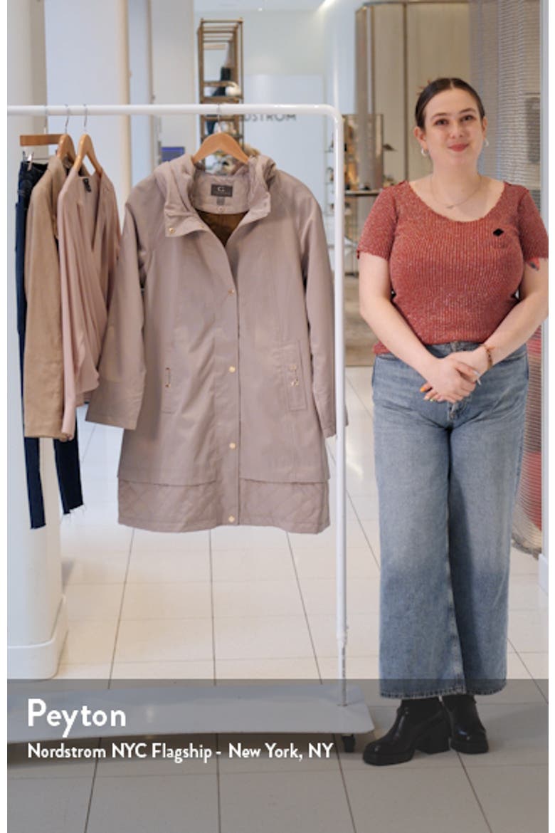 Water Resistant Hooded Rain Coat video