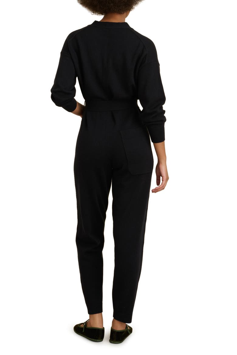 Sweater Jumpsuit, Alternate, color, BLACK
