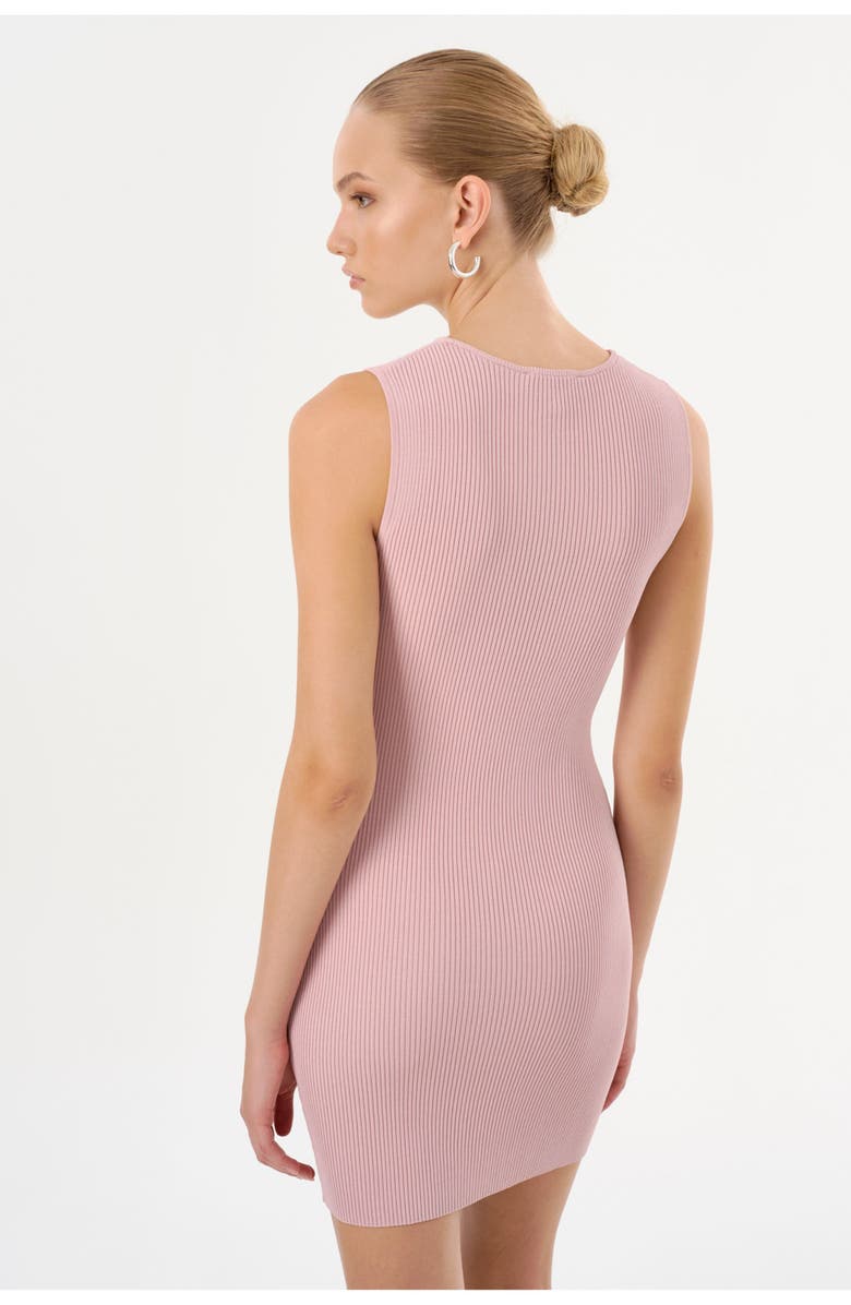 LAMARQUE SHAY | Rib Knit Mini Dress, Alternate, color, Rose