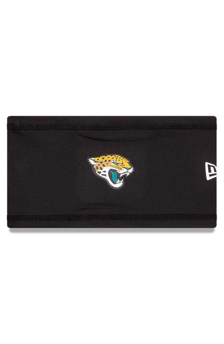 New Era Black Jacksonville Jaguars COOLERA Official Training Camp Headband, Main, color, Black