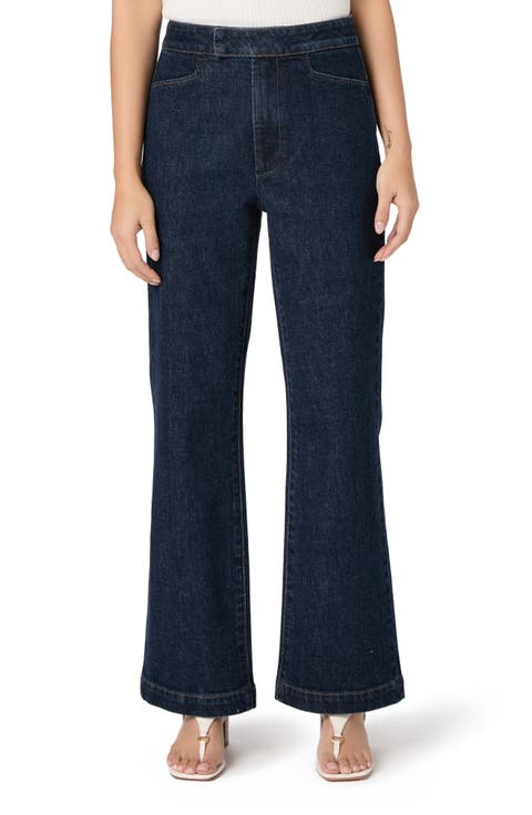 Stevie High Waist Bootcut Trouser Jeans (Ballast) (Petite)