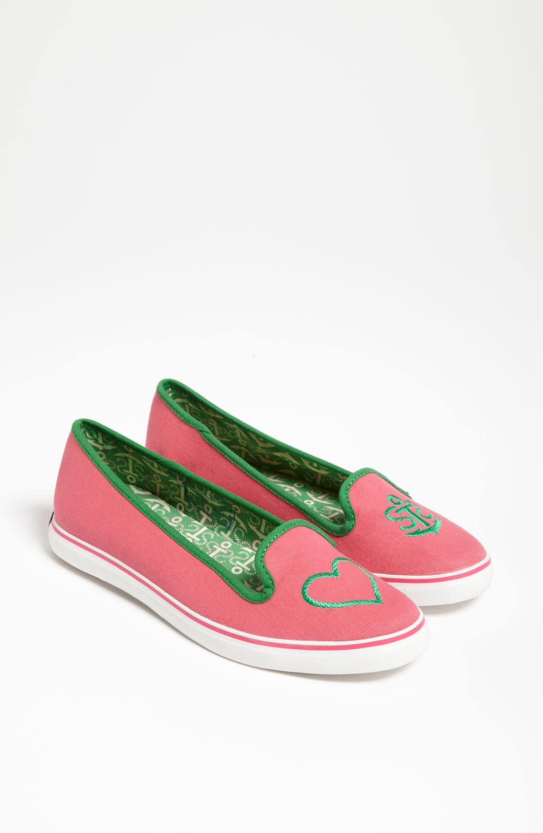 Sperry Top-Sider® 'Westport' Flat, Main, color, HOT PINK/ KELLY GREEN