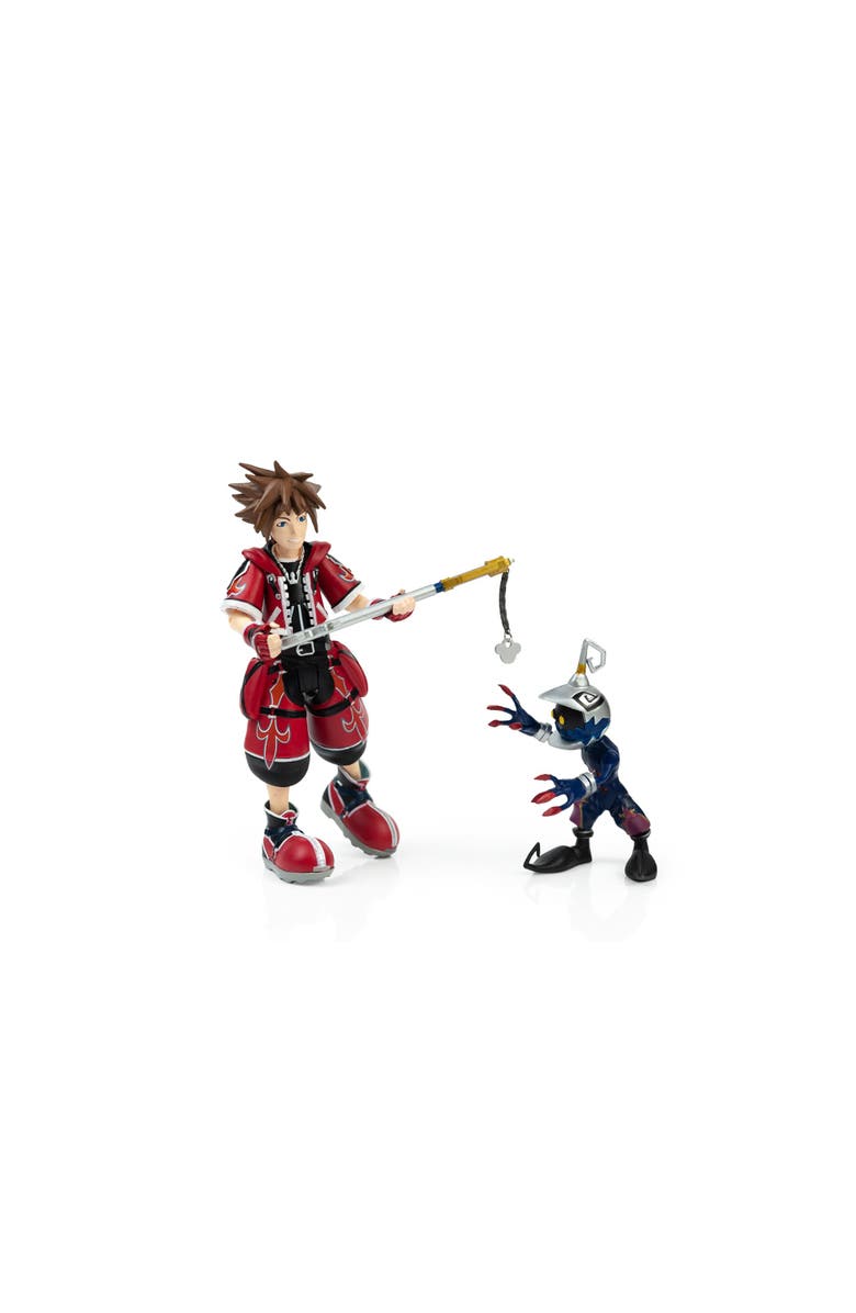 Toynk Kingdom Hearts Valor Form Sora & Soldier Exclusive Action Figure - 2-Pack, Alternate, color, Red