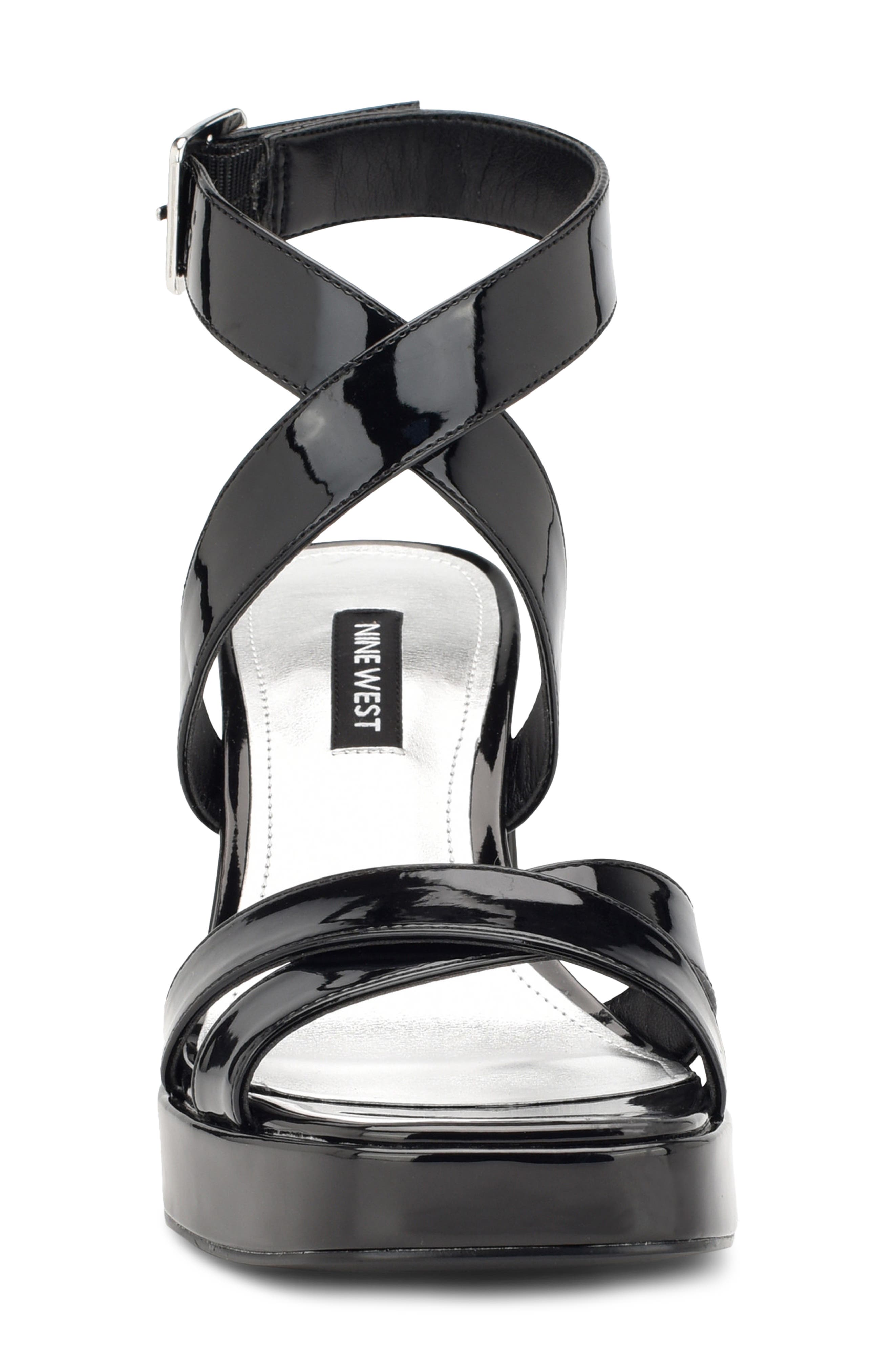 Nine West Tackle Ankle Strap Platform Sandal, Alternate, color, 