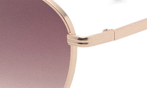 Mango Gradient Round Sunglasses In Gold