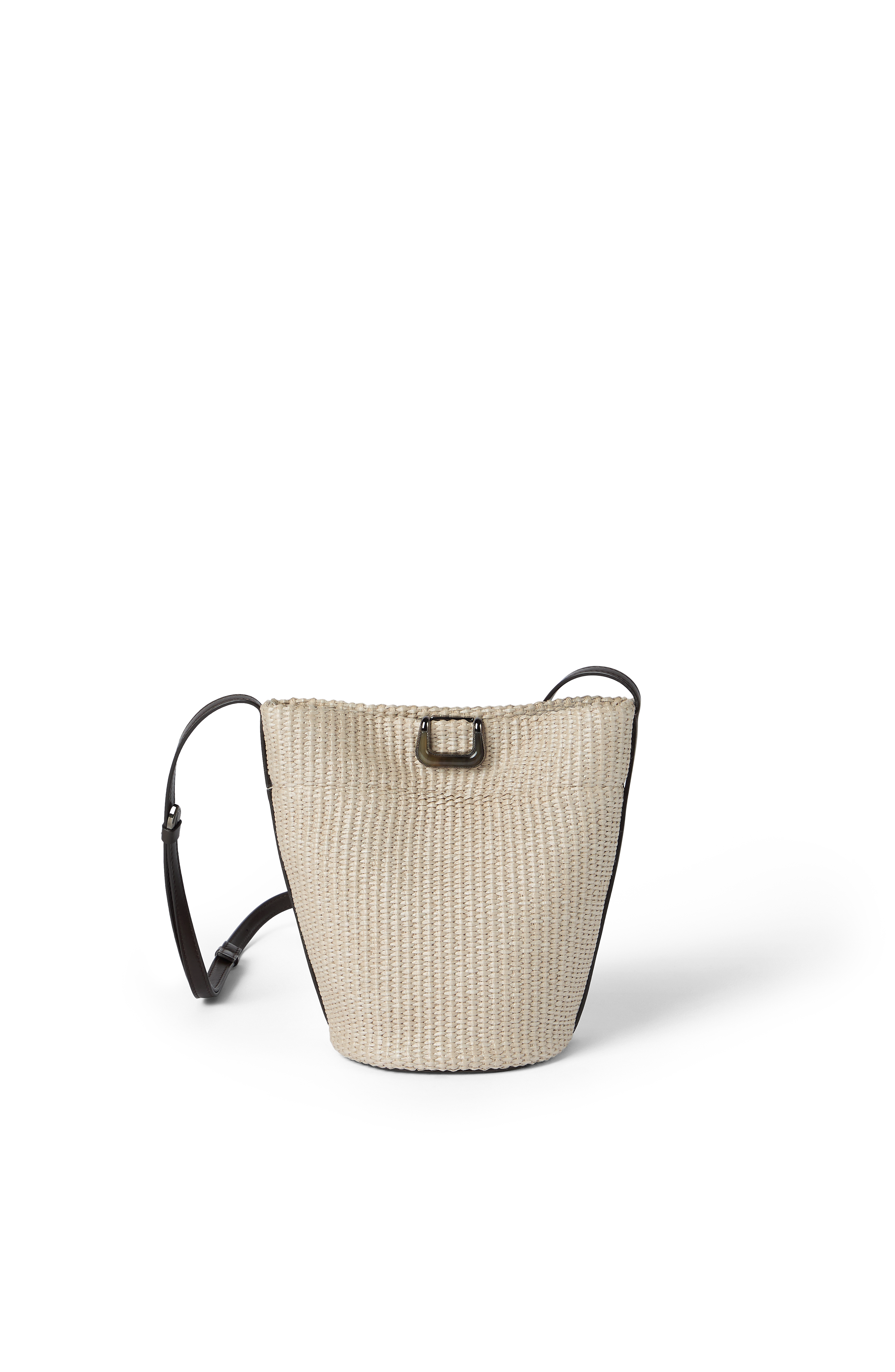 Brunello Cucinelli Sartorial small bucket bag, Main, color, Beige