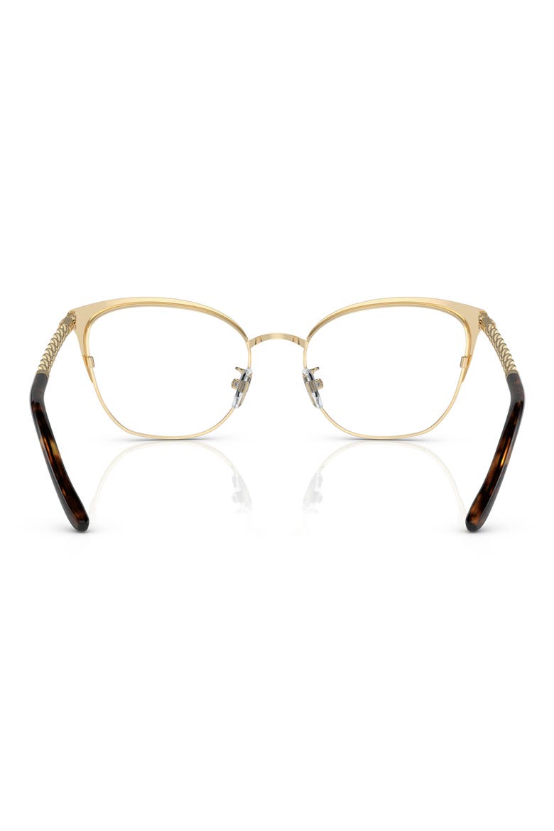 53mm Square Optical Glasses, Alternate, color, SHINY LIGHT GOLD