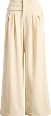 Mistress Rocks Pleat Front Wide Leg Pants